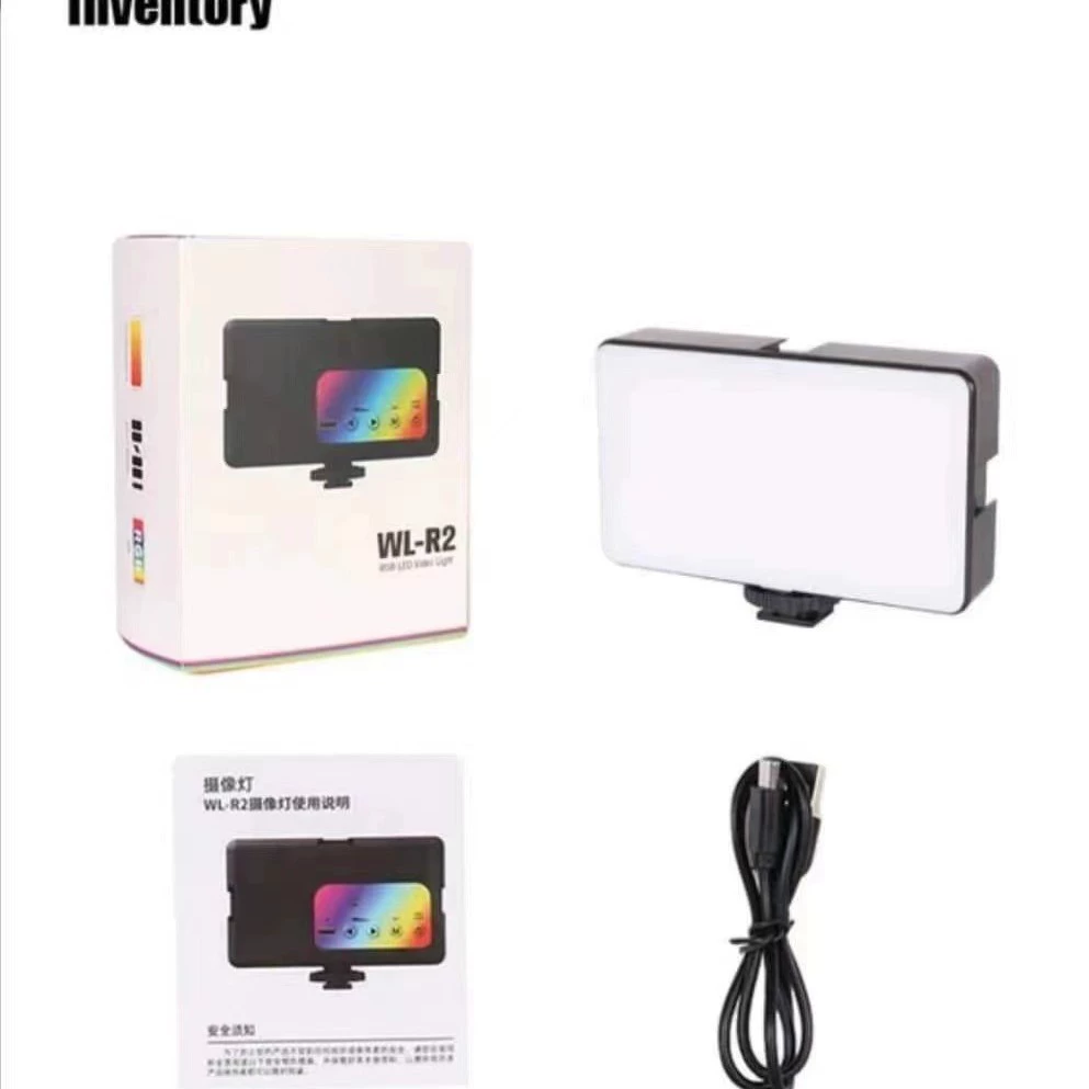 Портативный карманный светильник WL-R2 / WL-R1RGB — квадратный RGB и 3‑цветный затемняемый мягкий свет