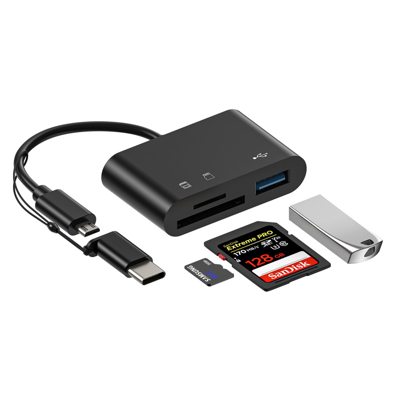 工場私型type-cカードリーダーtype-cアンドロイド携帯電話パソコン多機能otg2.0sd/tfuディスク|undefined