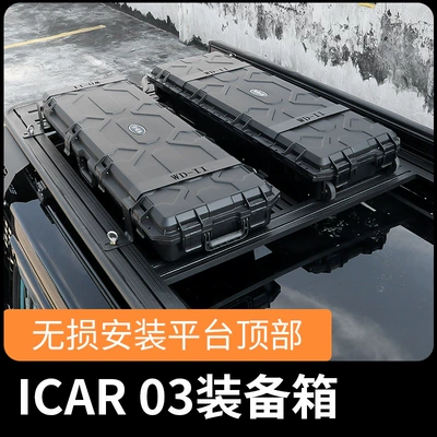 Platform Side Climbing Ladder Small | Roof rack - chery-icar03-1-pair-of-equipment-boxes