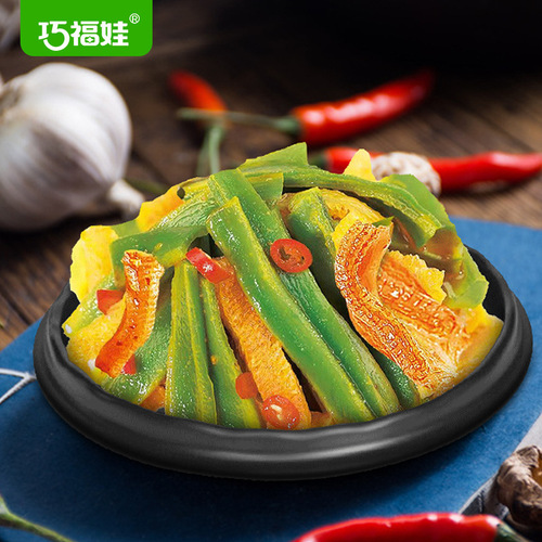 Qiaofuwa Tribute Vegetables Konjac Spicy and Sour Internet Celebrities Delicious Pickles Tribute Vegetables Ready-to-Eat Snacks