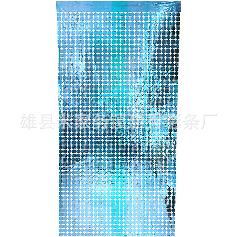 Cortina cuadrada pequeña, cortina de lluvia, decoración de fondo para cumpleaños, decoración de pared para fiestas, fondo para fotos de escenario, cortina cuadrada tridimensional