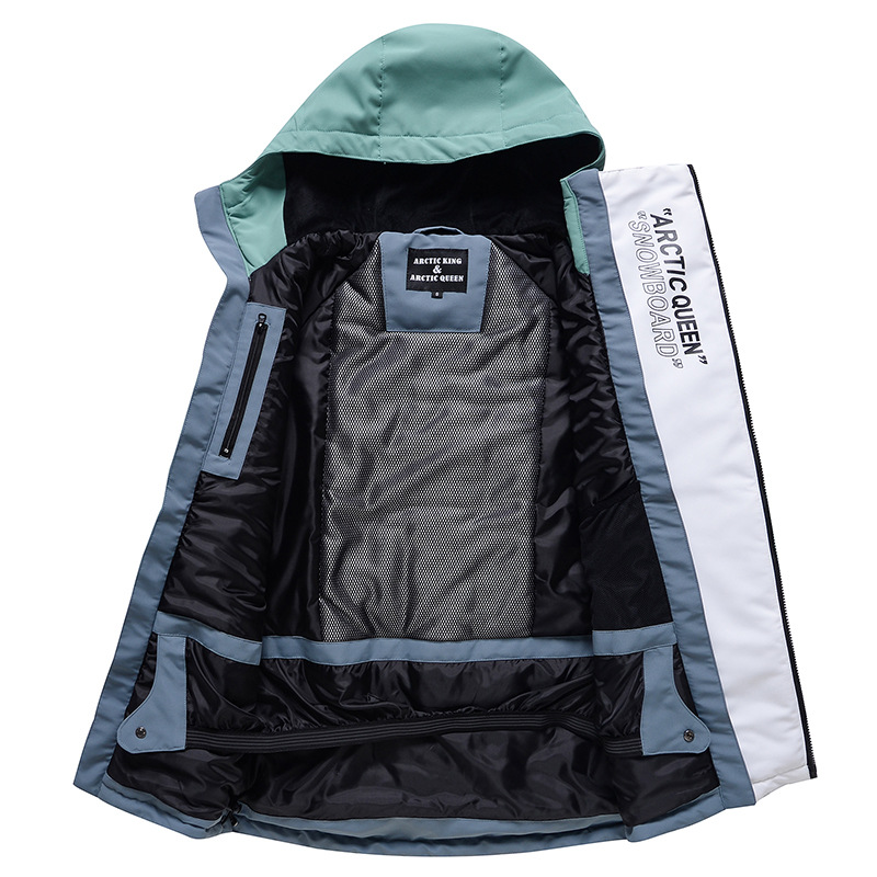 Men's Clothing Ski suit suit , winter outdoor snowboard and double board ski clothes and pants, windproof, water repellent and warm new style_viptrois.com