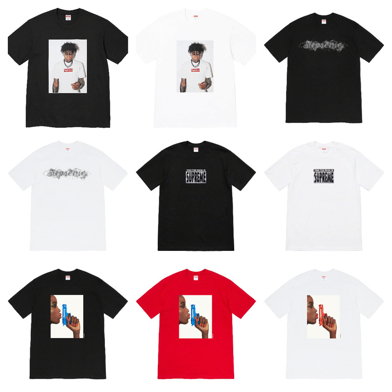 Cross-Border Street Supreme American Fashion Brand Box Short-Sleeved Milan Cross Classic Letter T-Shirt Loose for Men and Women Cross-Border Street Supreme American Fashion Brand Box Short-Sleeved Milan Cross Classic Letter T-Shirt Loose for Men and Women