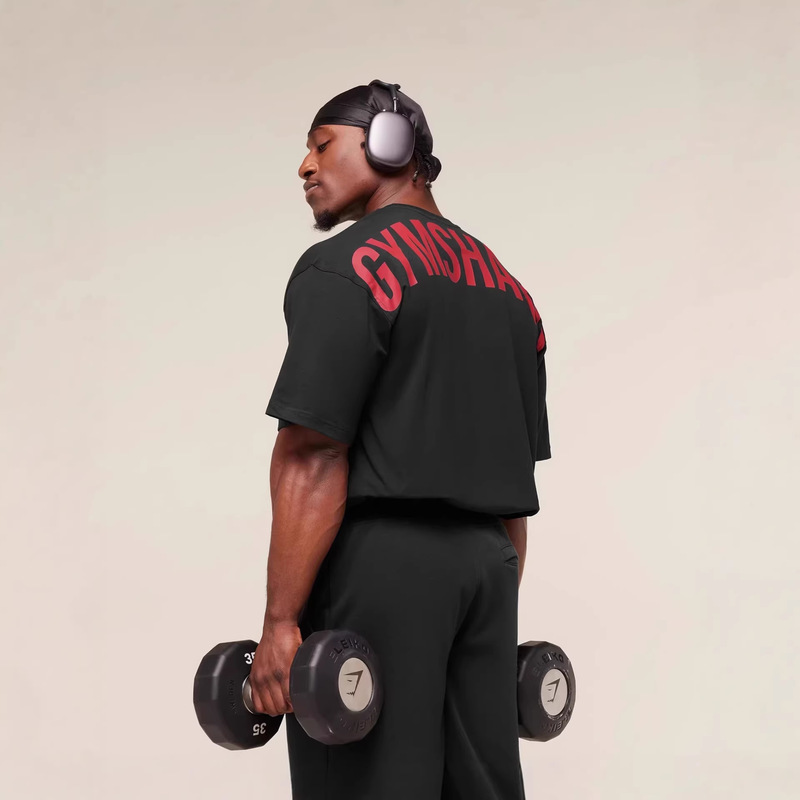 Shark Fitness American Trendy Brand New Hot-Selling Heavyweight Men's T-Shirt Loose Fashion New Large Size T-Shirt Shark Fitness American Trendy Brand New Hot-Selling Heavyweight Men's T-Shirt Loose Fashion New Large Size T-Shirt