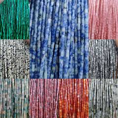 Zhiyu Jewelry Crystalline Agate Round Tube Beads DIY Jewelry Accessories 2x4mm Cylinder Position Beads Direct Manufacturer Supply