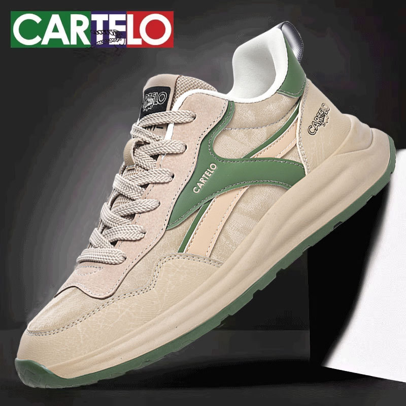卡帝乐男鞋新款春秋季运动鞋男款软底青年复古百搭休闲潮鞋子