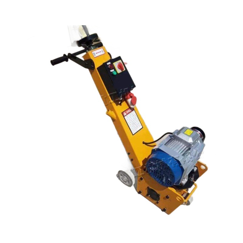 Fresadora de pavimento eléctrica, máquina de eliminación de marcas de carreteras de tráfico pequeño, máquina de cepillado de pavimento de asfalto de empuje manual