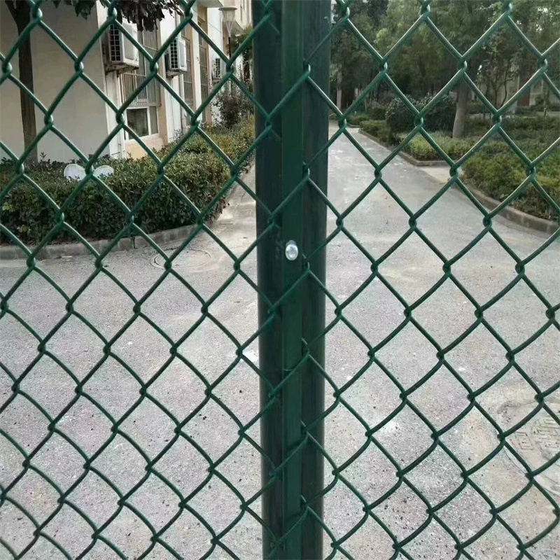 Забор стадиона, пластиковая оцинкованная цепочная сетка, защитная сеть ограждения стадиона, клетка забора футбольного поля