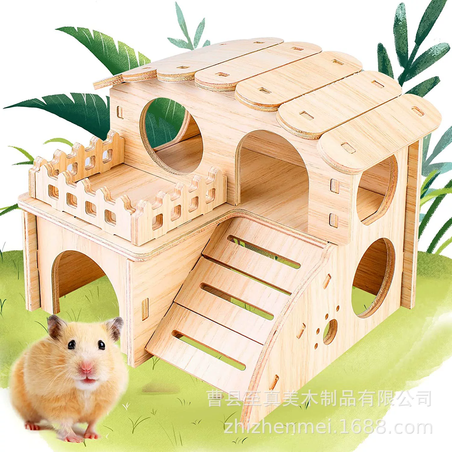 Оптовая хомяк белка из цельного дерева побег дом Ежик деревянный дом Золотой медведь гнездо голландская свинья спальная комната рутин курица большой дом