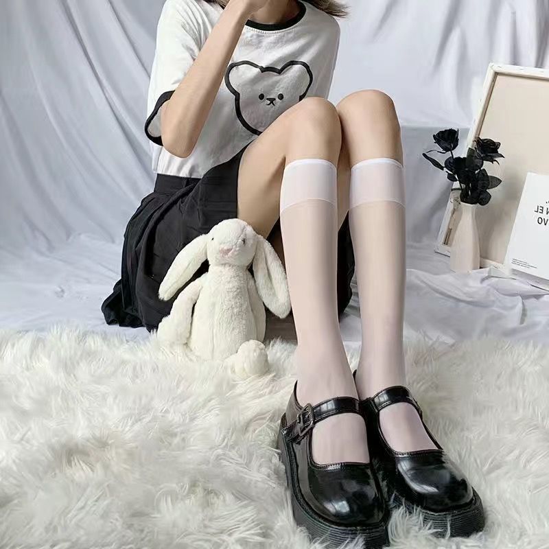 かわいい猫爪ハイレグ不透明女装ロリータ太ももソックスCOSロングストッキング|undefined
