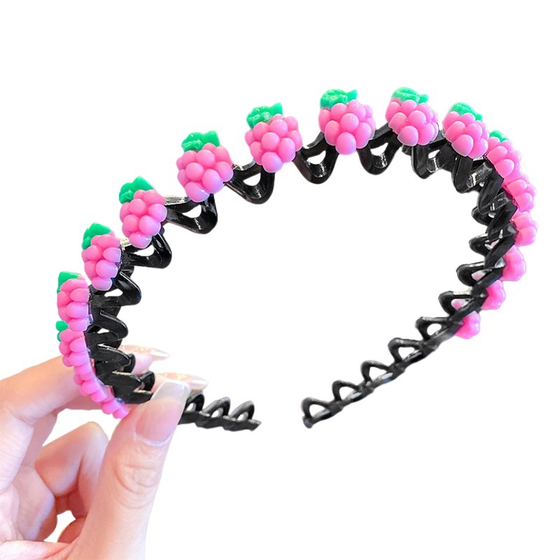 Dibujos animados Internet Celebrity Wave diadema para niños flequillo lindo cabello roto acabado artefacto antideslizante de niña diadema para el cabello no herido hembra