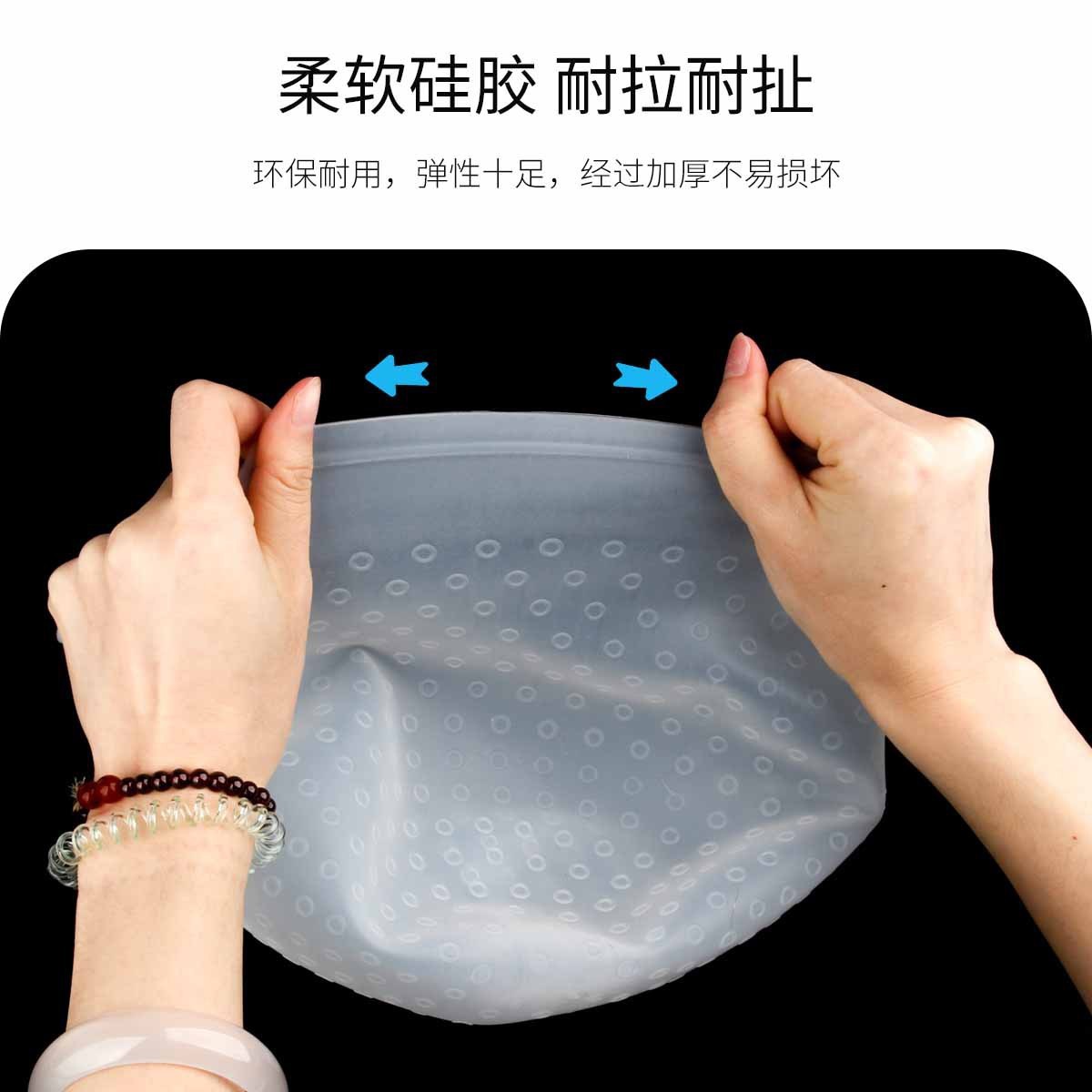 Sombrero de tinte de silicona, sombrero de tinte especial para peluquería, gorro de tinte de aceite para hornear, cinturón de color, aguja de tinte, herramienta de peluquería para el hogar image 4