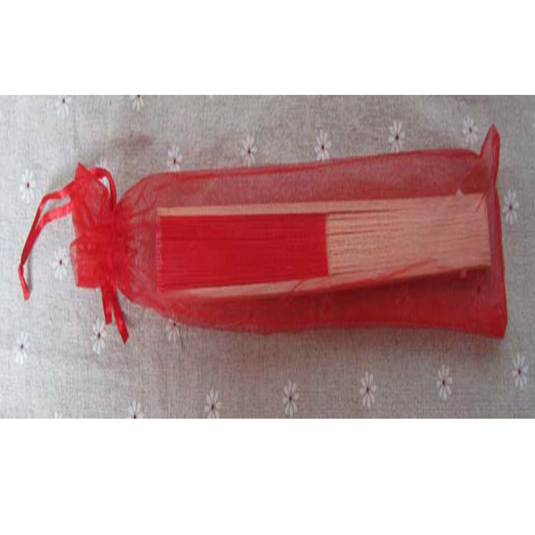 En stock 6*26 ventilador Blanco Bolsa de malla/color sólido perla bolsa de hilo/organza bolso de la joyería bolsa de embalaje