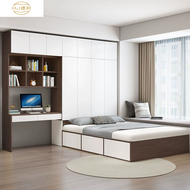 Татами Домашняя спальня Детская комната, шкаф из массива дерева, кровать, шкаф, небольшая квартира, многофункциональное хранение, комбинированная кровать, татами