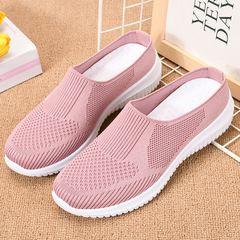 Women's 2023 New Cross-border Plus Size Fabric Shoes, Export Women's Shoes, Breathable Airweave Shoes, Women's Soft Sole Casual Mom Shoes