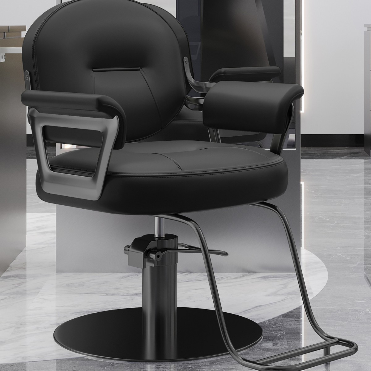 Nueva silla de peluquería en línea se puede elevar y bajar silla de peluquería de alta gama silla de peluquería especial silla de corte de pelo lujoso