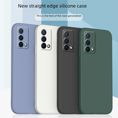 適用oppok9手機殼pro保護套s直邊魔方液態硅膠x軟殼鏡頭全手機保