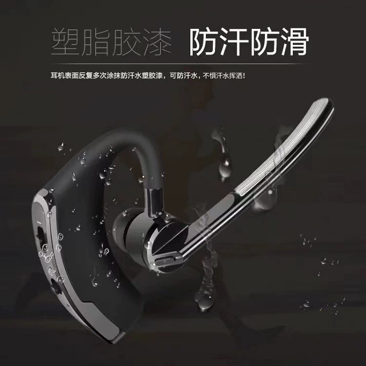 Гарнитура-гарнитура с заушной улиткой Earhook Bluetooth Headset V9/V8, Bluetooth 5.0, до 10 ч беспрерывной работы/прослушивания, носится слева и справа