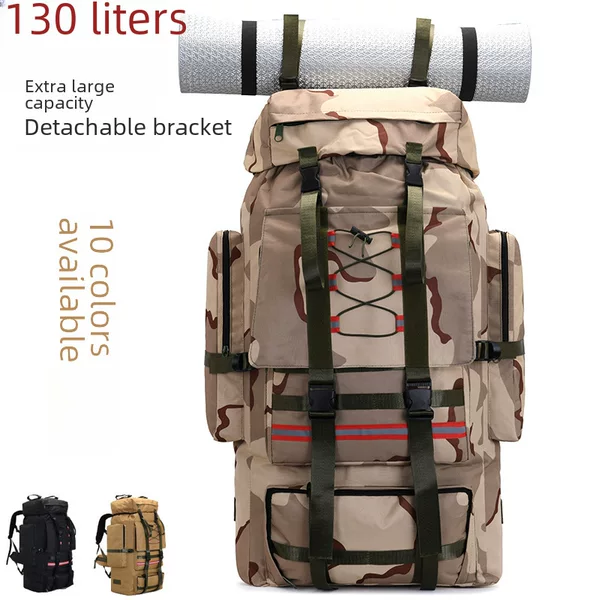 130L extra large outdoor travel backpack camping rescue luggage travel backpack men and women cross-border delivery