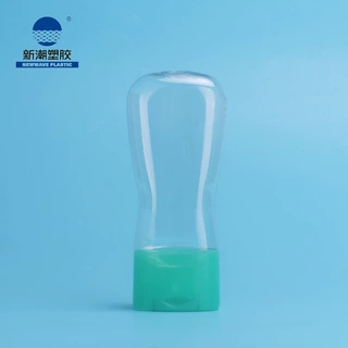 新潮塑胶护肤包材 翻盖膏霜护肤瓶挤压式PET瓶 源头厂家支持定制