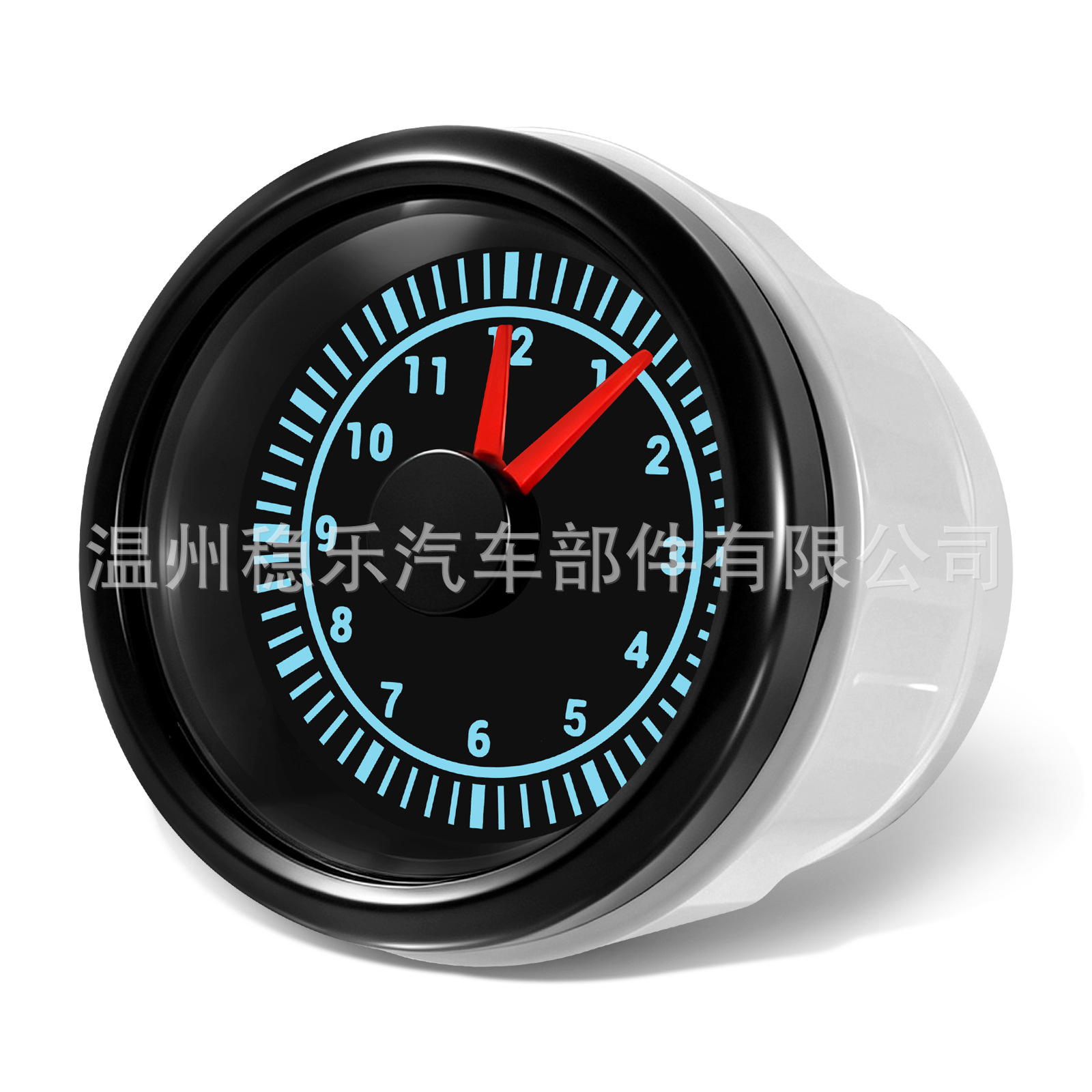 Universal Car and Marine Clock 52mm 2-1/ 16inch 12-hour 7-color LED Analog Universal