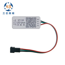 SP110E ����led2811��ˮ�òʿ����� �ֻ�APP�ƴ�ģ����Դ������