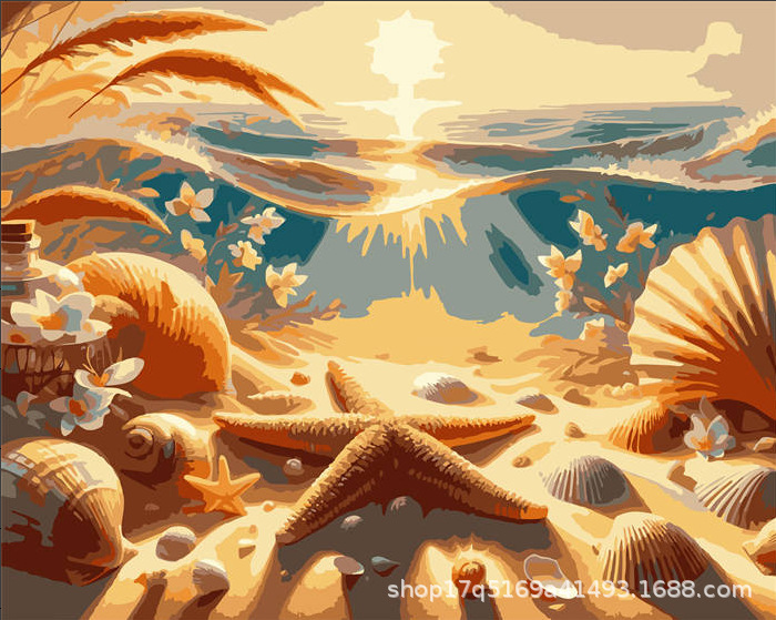 Pintura al óleo digital DIY pintura al óleo hecha a mano para colorear lona núcleo de pintura acrílica serie de estilo explosivo al por mayor y al por menor