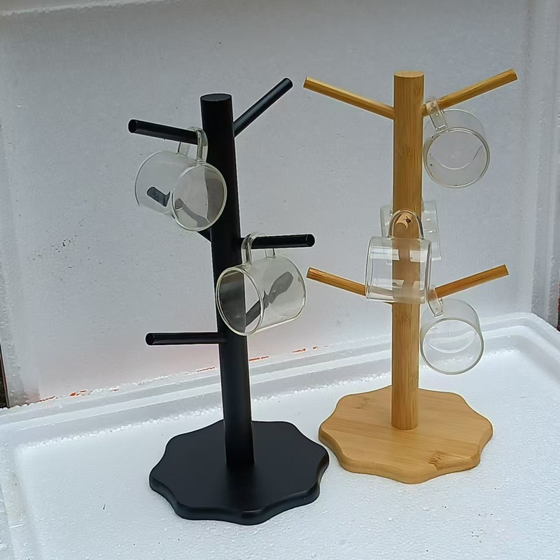 竹製アスファルトカップホルダー多機能卓上マグカップカップホルダー商用展示カップホルダー収納棚メーカー直販|undefined