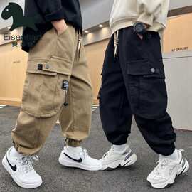 童装男童裤子秋冬2026新款韩版中大童休闲运动裤儿童帅气工装裤潮