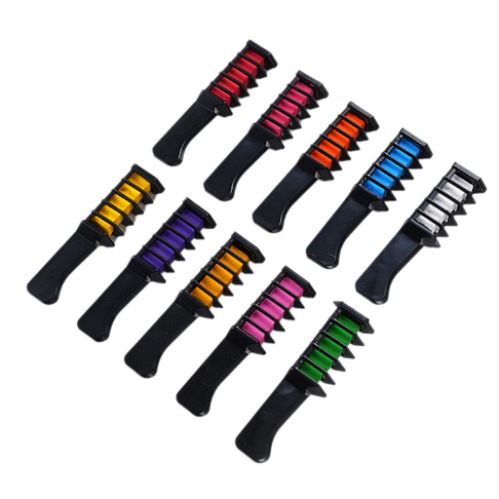 Comercio electrónico transfronterizo de 10 colores desechables tinte para el cabello peine de dientes traje de agente no es fácil de dañar tinte para el cabello palo de suministro de fábrica