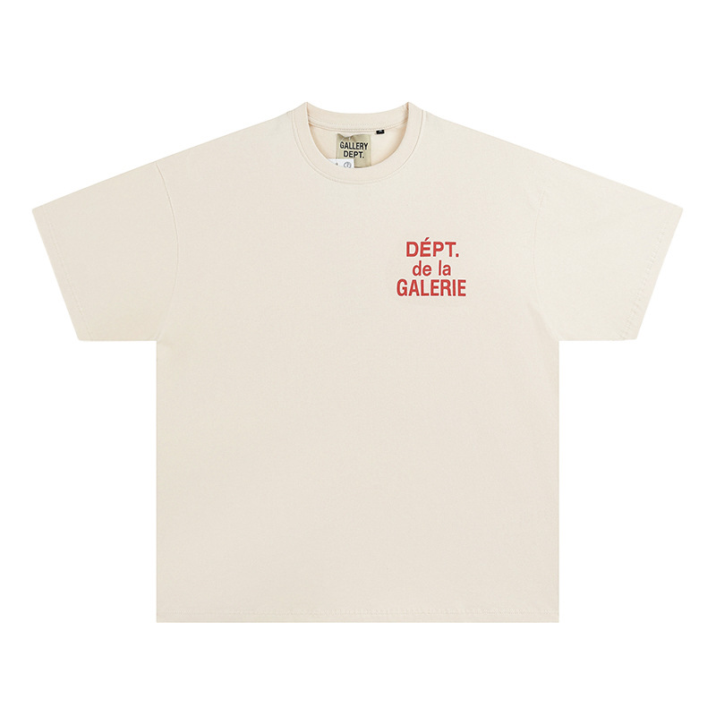 Camiseta de manga corta con estampado Gallery Dept de marca de moda para hombres y mujeres