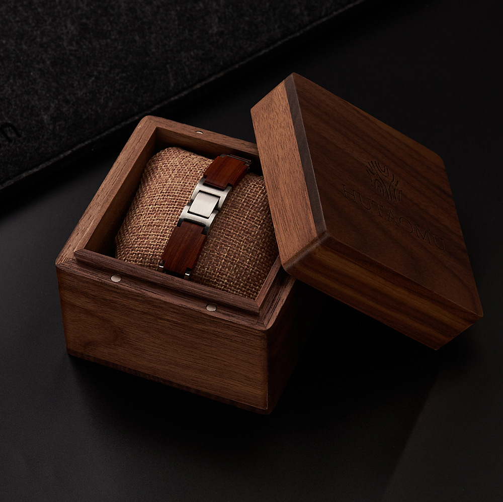 27g Weight Bracelets Classification Wood Chain Material 1 Piece Quantity Daily, Street Occasion Wood Material Geometric Pattern Men's Gender Vintage Style, Simple Style Style Men's Vintage Style Simple Style Bracelets Geometric Wood Men's Chain Bracelets 7