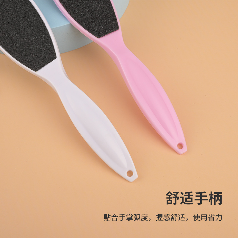 Transfronterizo para eliminar la piel muerta de papel de lija de doble cara pie de fricción conveniente abrasivo de piel cepillo de lavado de pies para eliminar el callo pie pie pie de fricción pie de herramienta