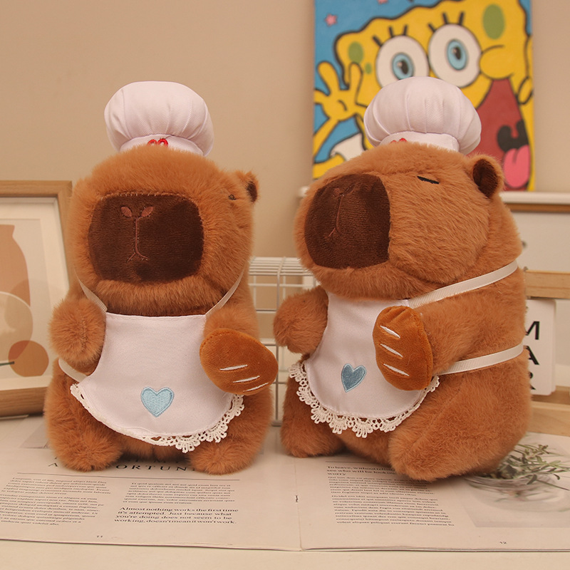 Máquina de muñecas de 8 pulgadas al por mayor, juguetes de peluche, máquina de agarre boutique, muñeca Kapibala, regalo de lanzamiento de boda