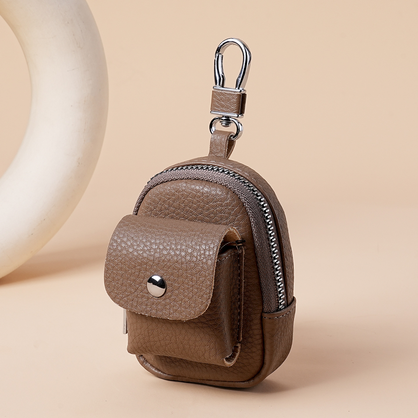 Nuevo mini cintura portable bolso de llaves para hombres casuales portable bolso de almacenamiento de auriculares compacto monedas bolso de cambio mujer