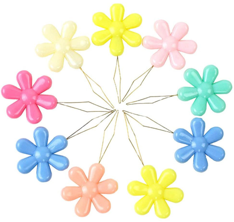 Enhebrador de aguja de flor de plástico pequeño enhebrador de aguja de punto de cruz enhebrador de aguja de hogar para ancianos