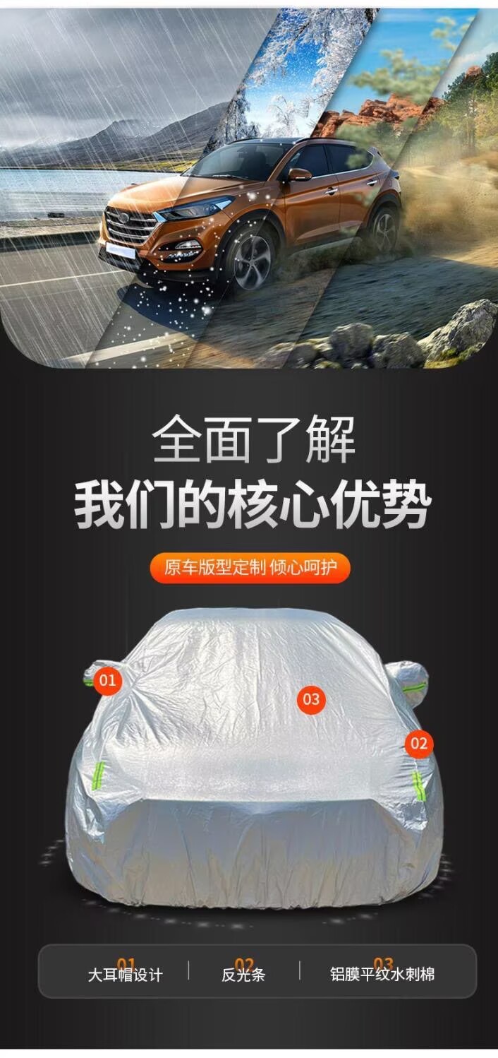 Manufacturer Supplies Waterproof and Thickened Camouflage Oxford Cloth Car Covers, Sunshade Car Covers, and Thickened Peva Car Covers