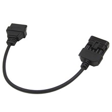 适用于欧宝 10Pin转16Pin汽车OBD2小汽车转换线 For Opel 10 Pin