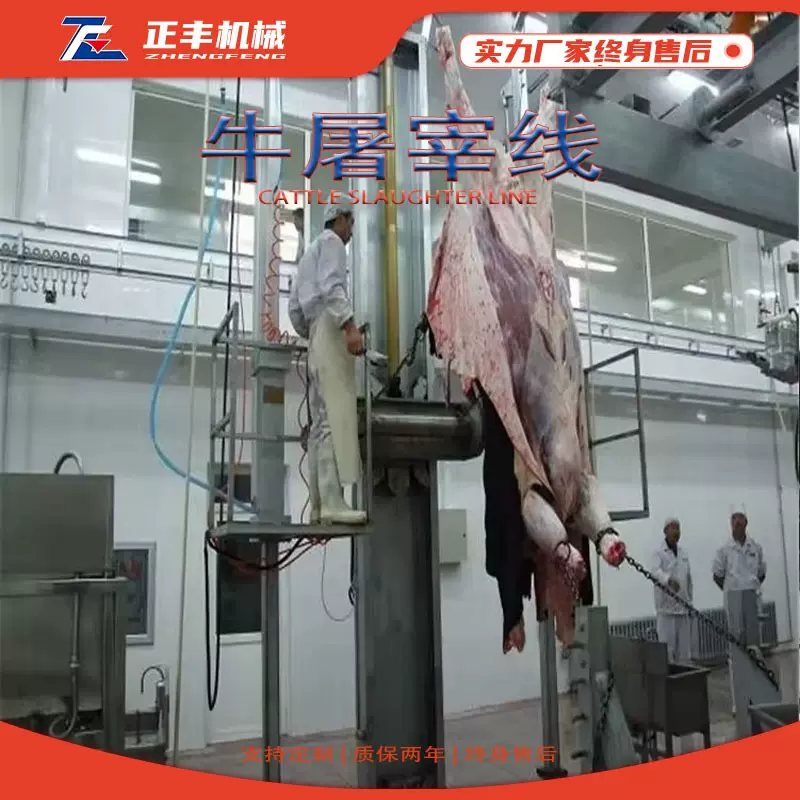 牛屠宰生产线 肉牛宰杀加工设备厂家 全自动大型牛屠宰加工流水线