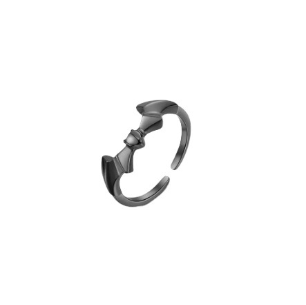 Black small design fashionable ring for men and women