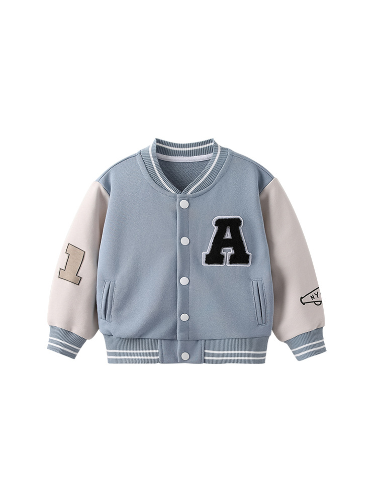 Malweee transfronterizo chaqueta de invierno nuevo estilo europeo y americano chaqueta de cardigán para niños de cuello alto chaqueta de invierno