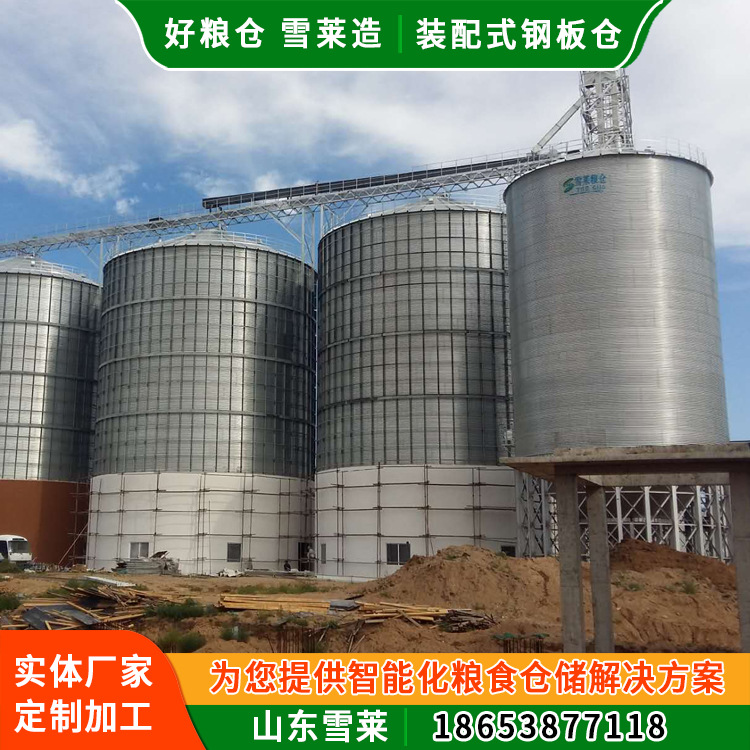 新品粮食钢板仓 2000吨立筒仓 雪莱热镀锌钢板仓 储存稻谷玉米