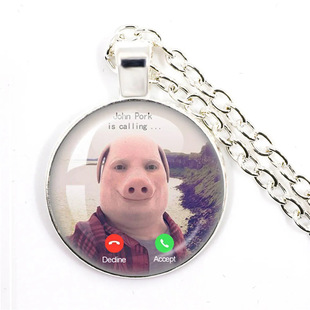 �羳���uJohn Pork is Calling�朸�Ц Funny Pig�r�⌚ʯ������
