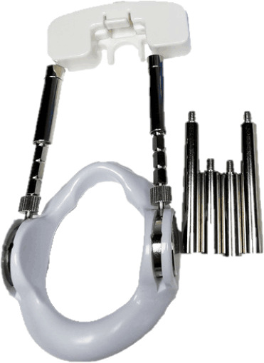 Pene Camilla masculino físico estiramiento soporte Pene entrenador de vacío presión negativa Ejercitador de pene