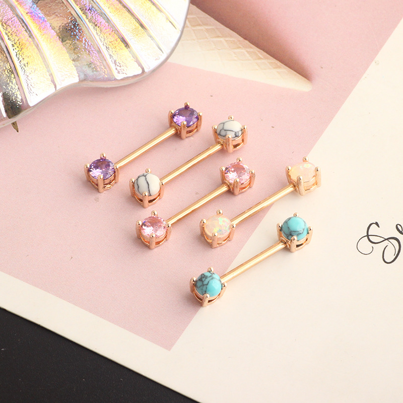 16G labret stud size and finish detail