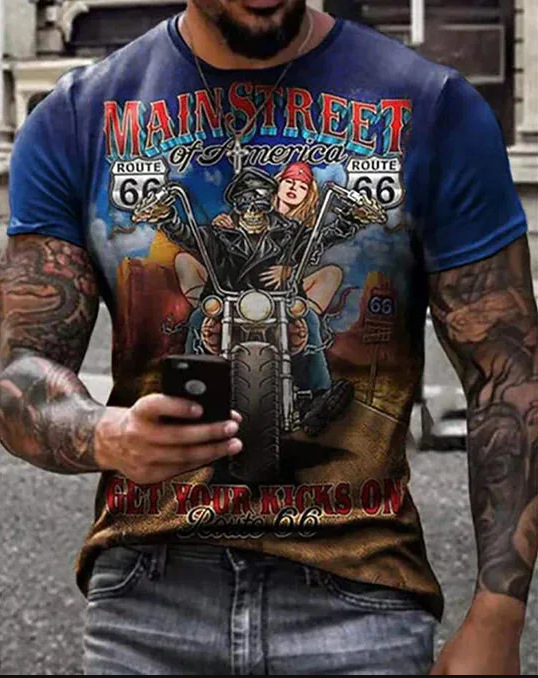 Comercio electrónico transfronterizo Amazon 3D Impresión digital hombres Camiseta cuello redondo manga corta casual Top moda tendencia fabricante