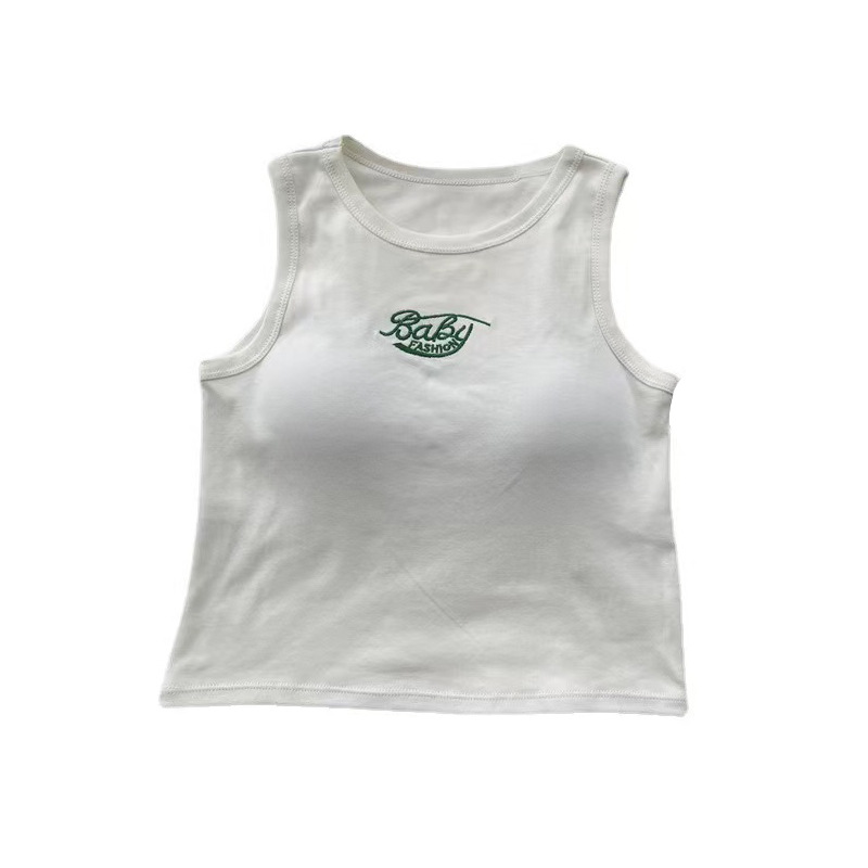 Primavera y verano sin costuras chica caliente que toca fondo chaleco Ropa exterior de mujer con almohadilla en el pecho envuelto en el pecho sin anillo de acero chaleco anti-exposición ropa interior