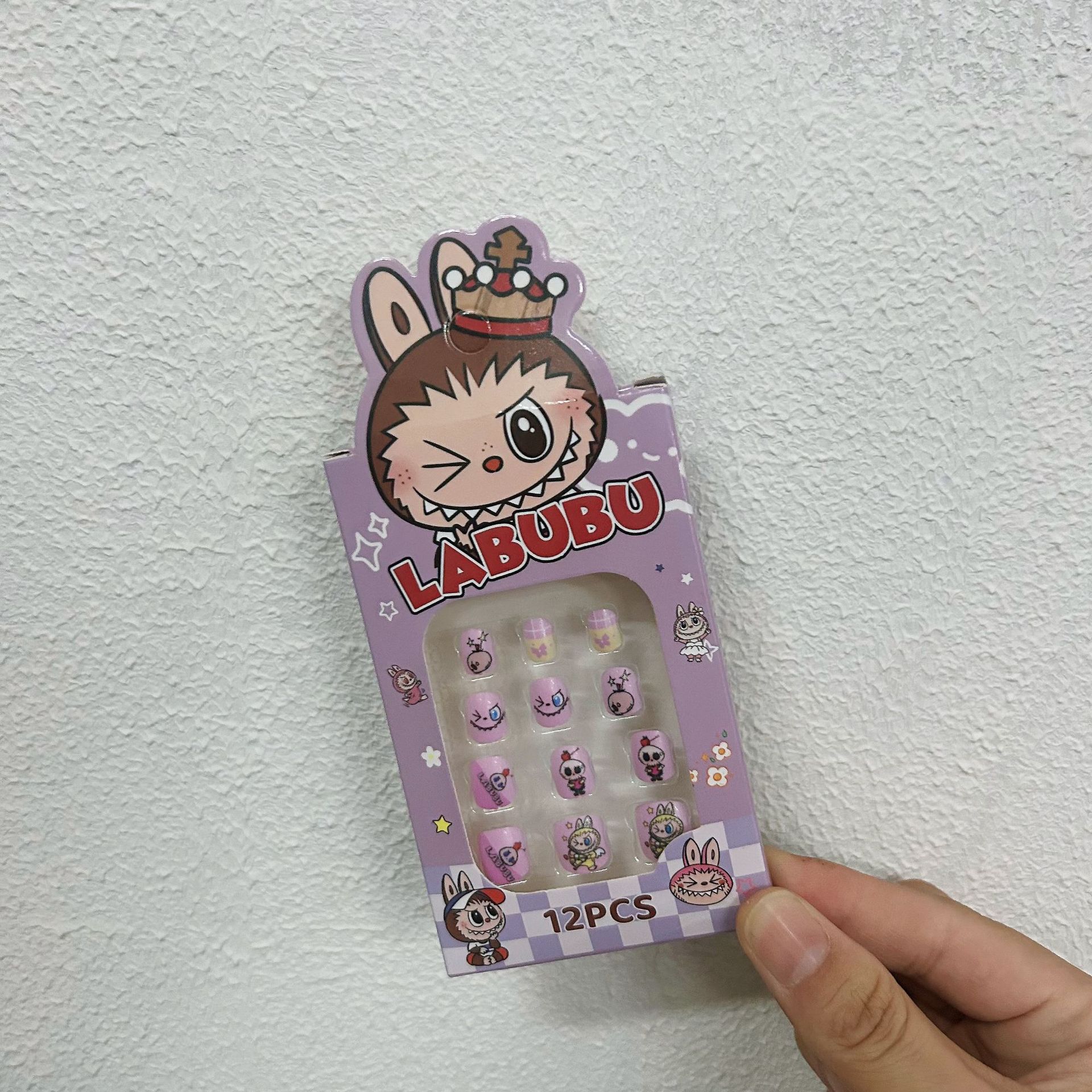 Nuevo Sanrio pegatinas de uñas para niños Kolomi pegatinas de uñas desmontables para chicas para usar uñas