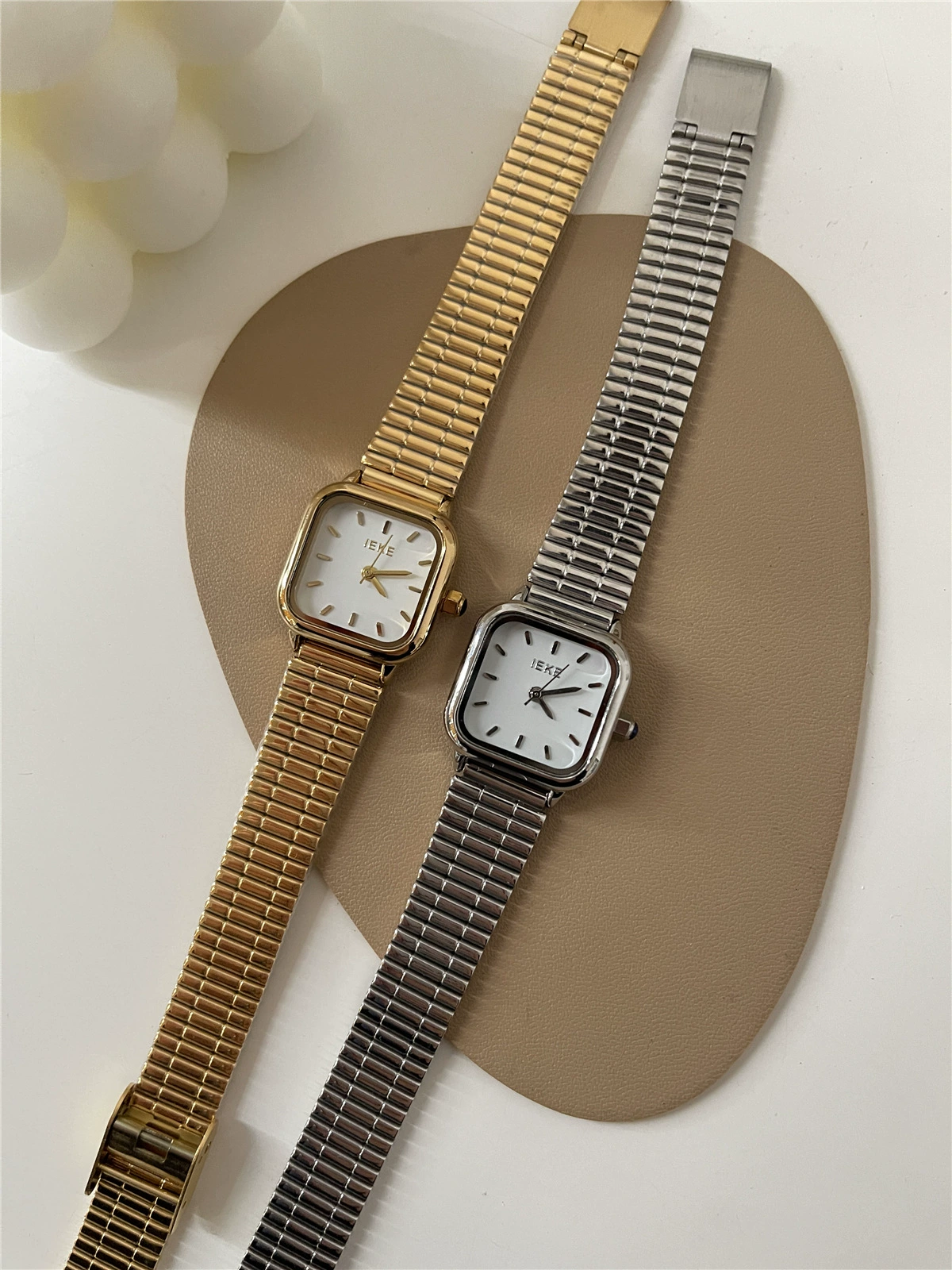 IEKE Small fashionable dial, quartz steel belt, watch, light luxury style, 2022 collection