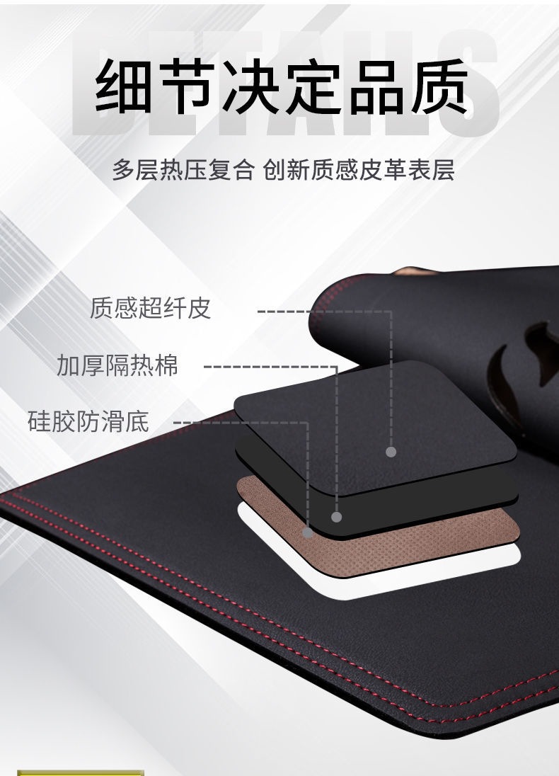 Suede car dashboard center console anti-glare mat, non-slip sunshade, heat-insulating front desk mat, sun protection mat